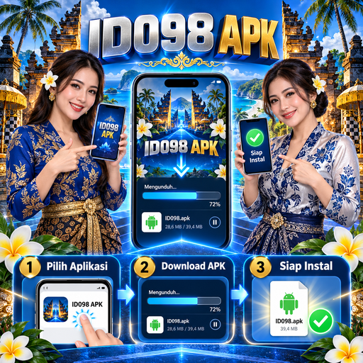 Ilustrasi panduan instalasi ID098 di Android